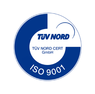 ISO 9001 certification badge